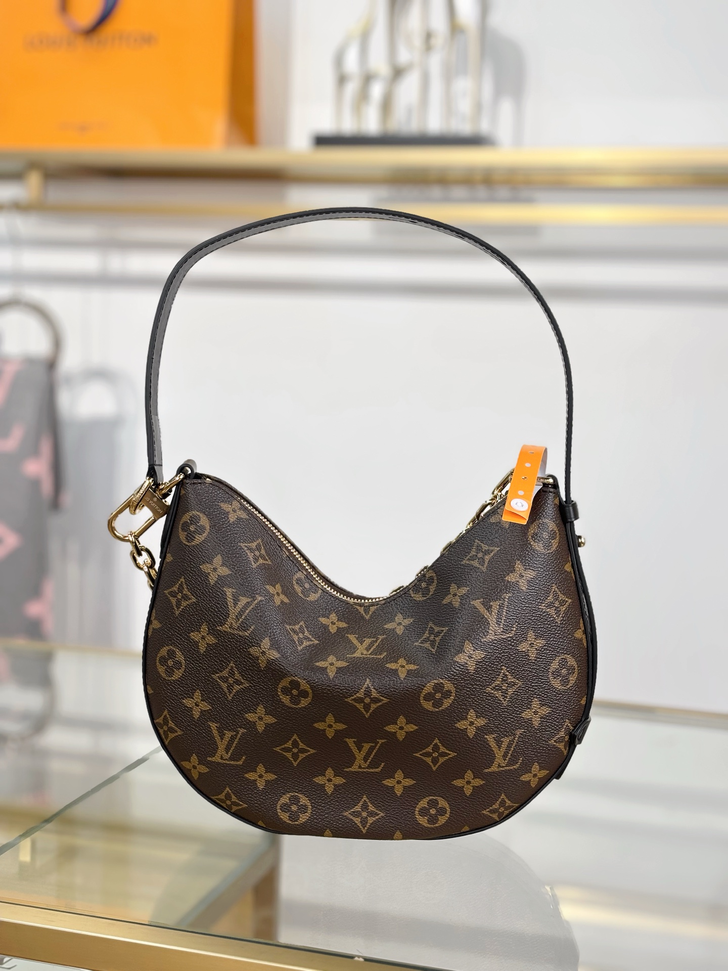 Louis Vuitton Cookie BB Monogram Shoulder Bag with Gold Chain and Adjustable Strap – M15056