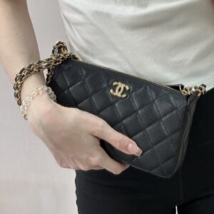 Chanel Clutch with Chain (LP Style Bag) in Grained Calfskin